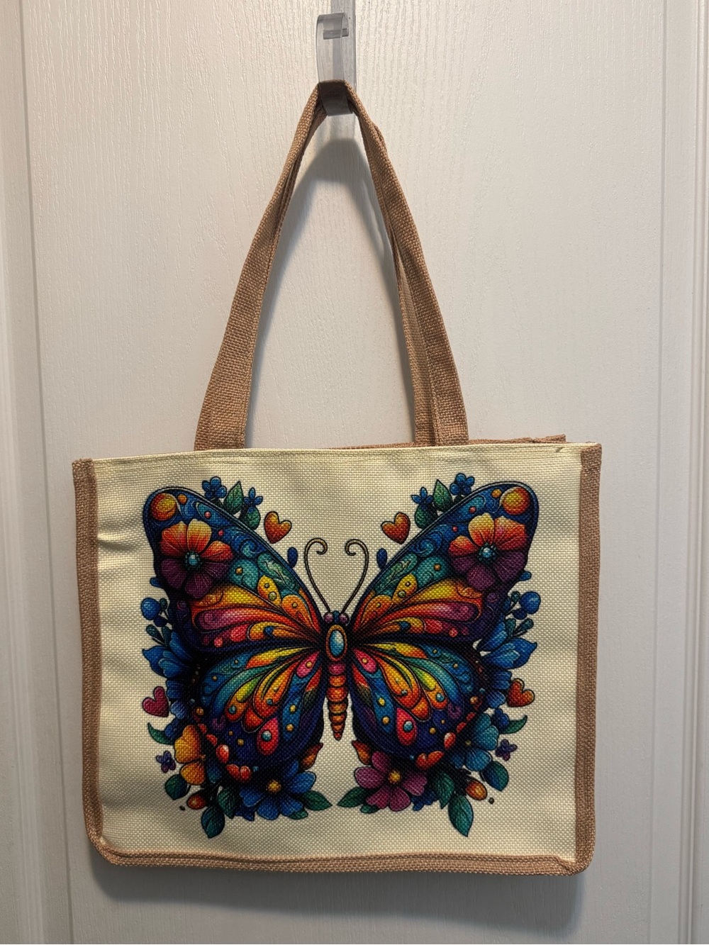 Butterfly Jute Bag